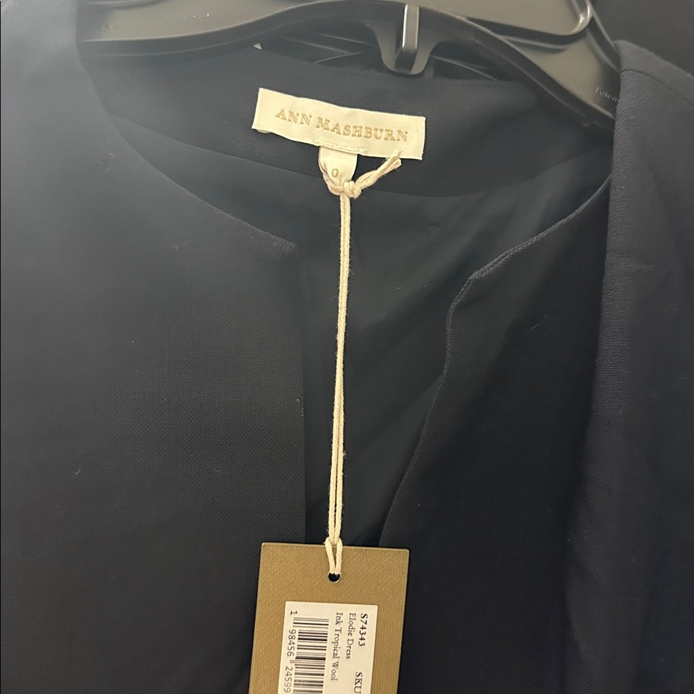 ANN MASHBURN‎ Elodie Dress Elegant Navy Midi Dress MSRP $550 NWT Size 0 - Picture 6 of 7